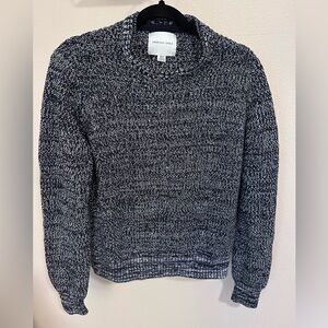 American Eagle Outfitters Black and White Crewneck Sweater